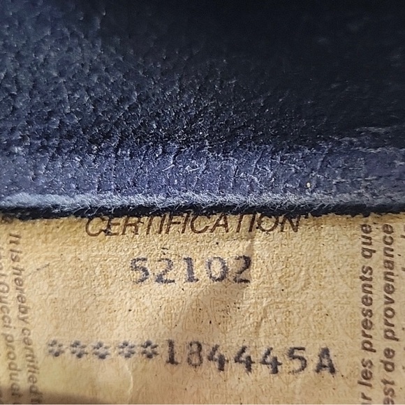 AUTHENTIC GUCCI VINTAGE WEB SHERRY LINE BOSTON BAG…MONOGRAM CANVAS NAVY LEATHER - Picture 11 of 11